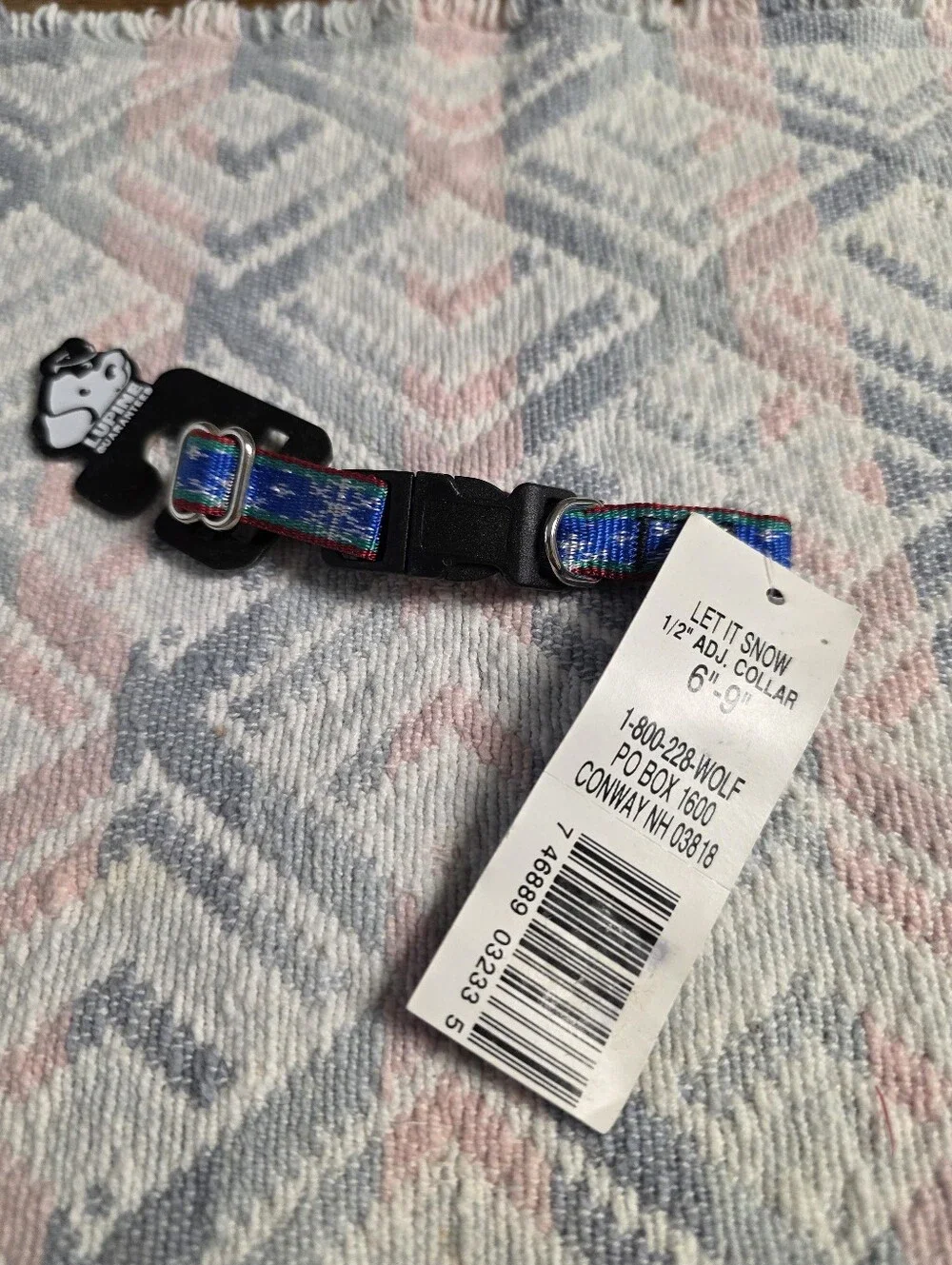 Lupine Let It Snow Dog Collar